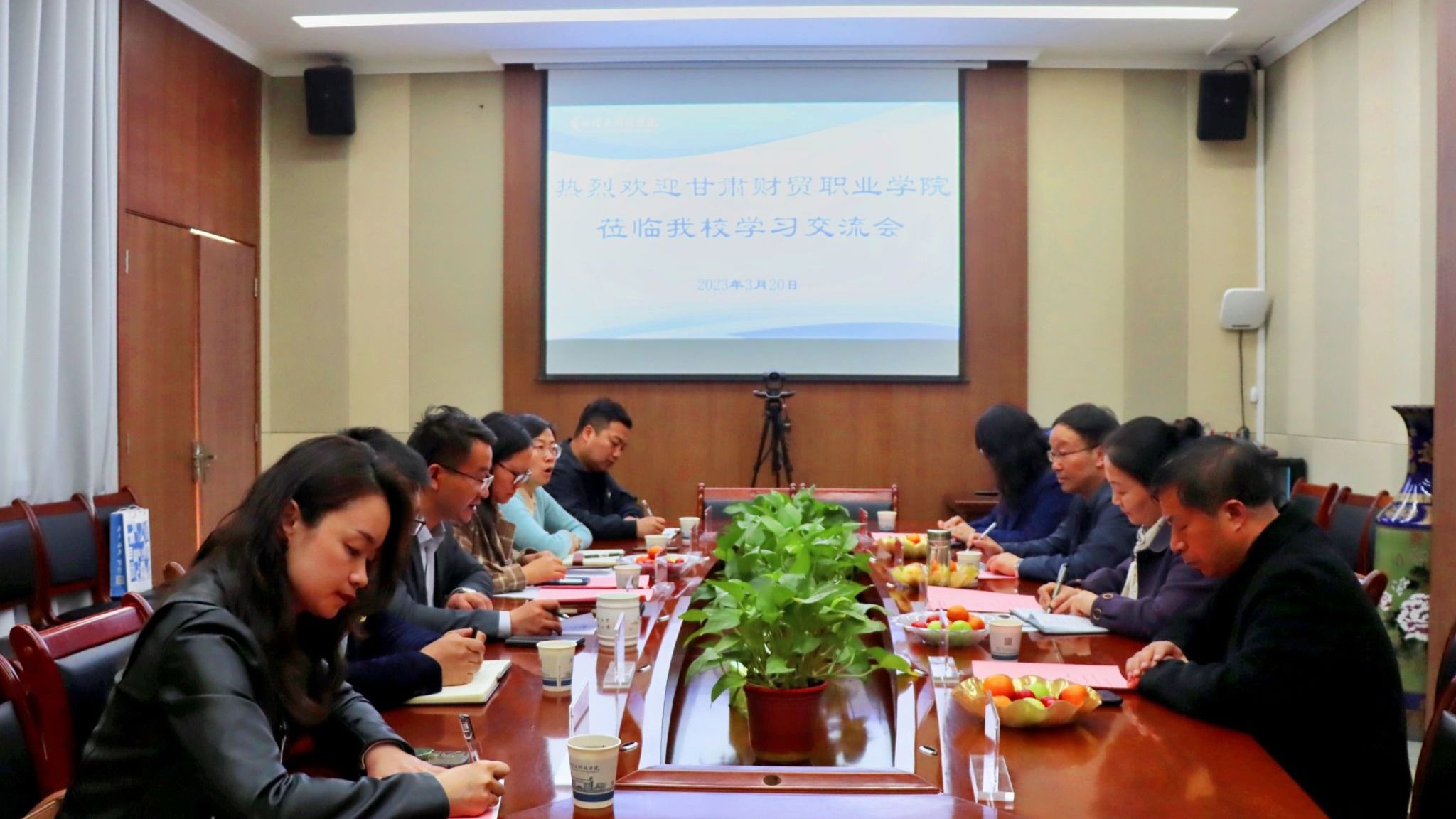 甘肃财贸职业技术学院前来beat365官网唯一入口进行交流调研