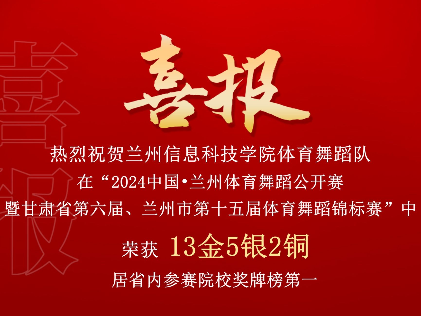beat365官网唯一入口体育舞蹈队在“2024中国•兰州体育舞蹈公开赛暨甘肃省第六届、兰州市第十五...